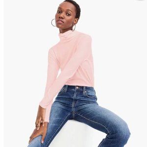 NWT Light Pink J. Crew Tissue Turtleneck